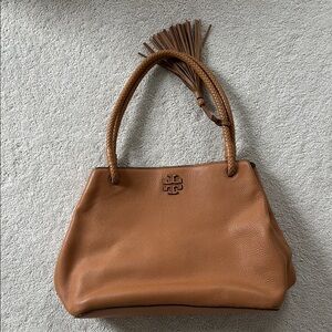 Tory Burch Tan Leather Tote Bag